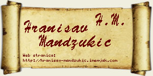 Hranisav Mandžukić vizit kartica